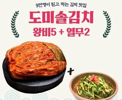 가성비 최고 도미솔 김치 4종 TOP5